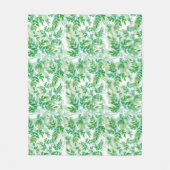 Luxuriant flolage Pattern-ventilator Fleece Deken (Voorkant)