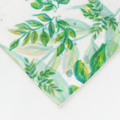 Luxuriant flolage Pattern-ventilator Fleece Deken (Hoek)