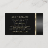 Luxurie Black en Gold  monogram Luxurieachtig Visitekaartje (Achterkant)