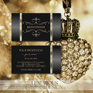 Luxurie Black en Gold sierents Visitekaartje