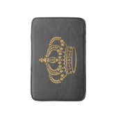 Luxurie Gold Crown Dark Grey Badmat (Voorkant Verticaal)