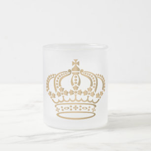 Luxurie Gold Crown Matglas Koffiemok