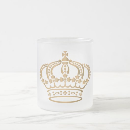 Luxurie Gold Crown Matglas Koffiemok (Center)
