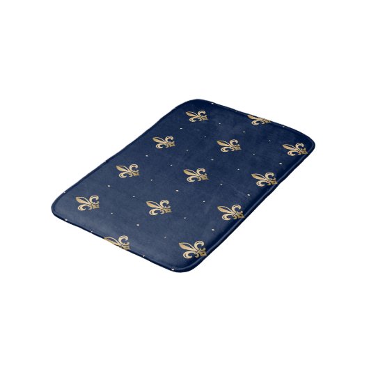 Luxurie Gold Fleur de Lis Pattern marine Badmat (Gekanteld)