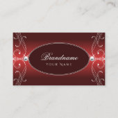 Luxurie Red mousserende diamanten voor sierdoelei Visitekaartje (Voorkant)