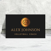 Luxurie Volleyball Coach Instructor Gold Ball Bu Visitekaartje