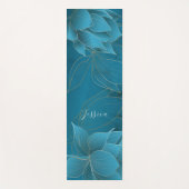 Luxuriegoud en turquois Persoonlijk Yoga Mat (Voorkant)