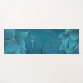 Luxuriegoud en turquois Persoonlijk Yoga Mat (Voorkant (horizontaal))