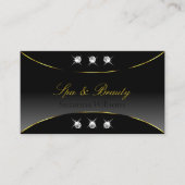 Luxurieus Black Gold Decor met Sparkle Diamonds Visitekaartje (Voorkant)