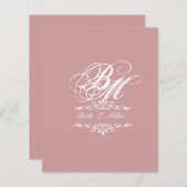 Luxurieus Classic Elegant Navolging Monogram (Voorkant / Achterkant)