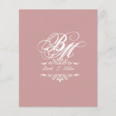 Luxurieus Classic Elegant Navolging Monogram (Voorkant)