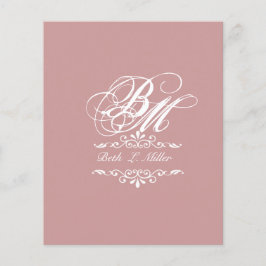 Luxurieus Classic Elegant Navolging Monogram