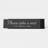 Luxurieus "Neem alstublieft plaats" Bureau Naambordje (Voorkant)