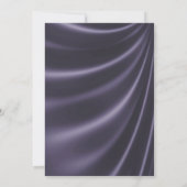 LUXURIEUS PAARS SATIN FLORAAL ELEGANT WEDING KAART (Achterkant)