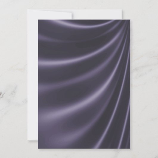 LUXURIEUS PAARS SATIN FLORAAL ELEGANT WEDING KAART (Achterkant)