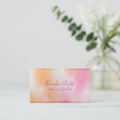 Luxurieuze Abstracte kunst Trendy Colorful Chic Visitekaartje (Staand voorkant)