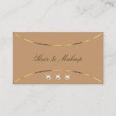 Luxurieuze Beige Gold Decor en Sparkle Diamonds Di Visitekaartje (Voorkant)