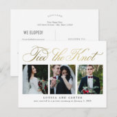 Luxurieuze Briefkaart voor het aankondigen van een (Voorkant / Achterkant)