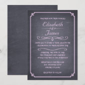 Luxurieuze Chalkboard Wedding Invitations Kaart (Voorkant / Achterkant)
