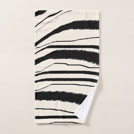 LUXURIEUZE EXOTISCHE ZEBRA DIERAFDRUKKING BAD HANDDOEK (Handdoek)