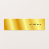 Luxurieuze Faux Gold Metallic look Moderne Sjabloo Visitekaartje (Buitenkant ongevouwen)