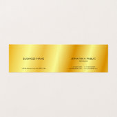 Luxurieuze Faux Gold Metallic look Moderne Sjabloo Visitekaartje (Binnenkant ongevouwen)
