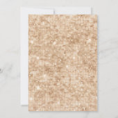 LUXURIEUZE GLITTER CHAMPAGNE EN GOLD CUSTOM KAART (Achterkant)