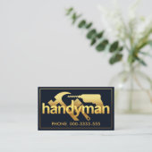 Luxurieuze Gold Handyman Tools Lijst Visitekaartje (Staand voorkant)