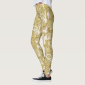 Luxurieuze Gold Melange Paisley Leggings (Links)