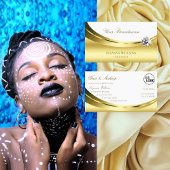 Luxurieuze Gold White met Logo en Sparkly Diamond Visitekaartje