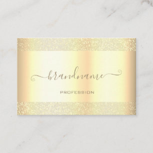 Luxurieuze gouden kleur met gouden rand elegant visitekaartje