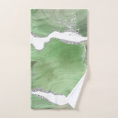 LUXURIEUZE GROENE WITTE MARBLE BATHROOM TOWEL SET BAD HANDDOEK (Handdoek)