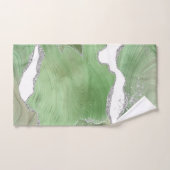 LUXURIEUZE GROENE WITTE MARBLE BATHROOM TOWEL SET BAD HANDDOEK (Handdoek)