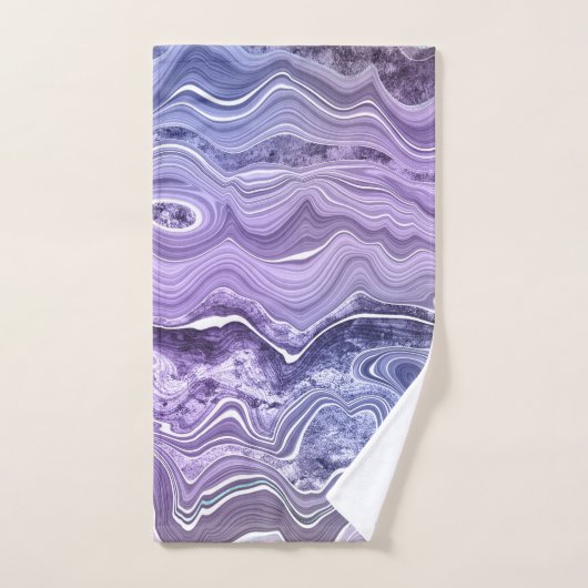 LUXURIEUZE PAARSE WITTE ZWEEKTOWEL SET BAD HANDDOEK (Handdoek)