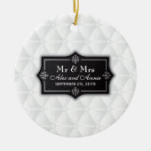 Luxurieuze persoonlijke bruiloft | Versiering Keramisch Ornament (Voorkant)