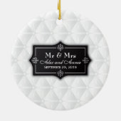 Luxurieuze persoonlijke bruiloft | Versiering Keramisch Ornament (Achterkant)