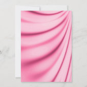 LUXURIEUZE PINK SATIN PEARL ELEGANT WEDING KAART (Achterkant)