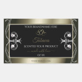 Luxurieuze Platinum Black Product Labels voor sier (Voorkant)