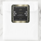 Luxurieuze Platinum Black Product Labels voor sier (Tas)