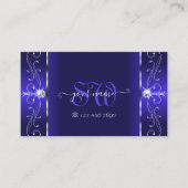 Luxurieuze Royal Blue Squiggins Jewels en Monogram Visitekaartje (Voorkant)