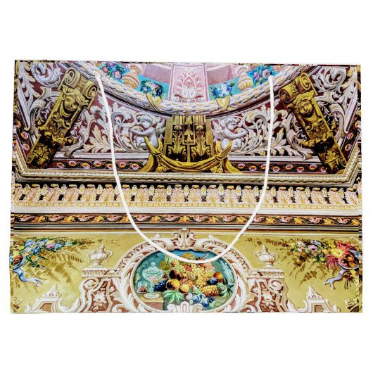 Luxurieuze roze goudgodin van oogst groot cadeauzakje (Achterkant)