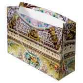 Luxurieuze roze goudgodin van oogst groot cadeauzakje (Achterkant Gekanteld)