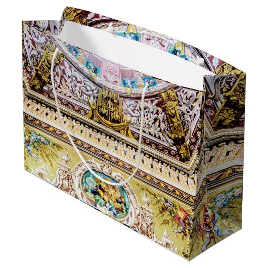 Luxurieuze roze goudgodin van oogst groot cadeauzakje (Achterkant Gekanteld)