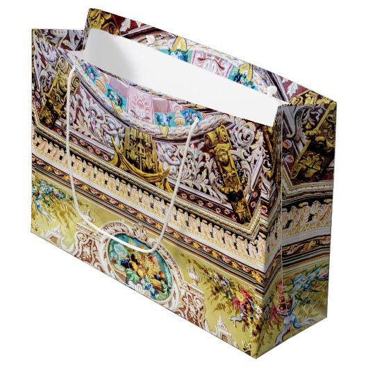 Luxurieuze roze goudgodin van oogst groot cadeauzakje (Voorkant Gekanteld)