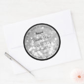 Luxurieuze Silver Glitter Product Packaging Labels (Envelop)