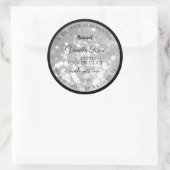 Luxurieuze Silver Glitter Product Packaging Labels (Tas)