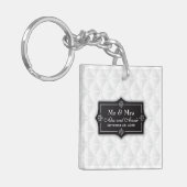 Luxurieuze Sleutelhanger voor persoonlijke bruilof (Voorkant Links)