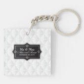 Luxurieuze Sleutelhanger voor persoonlijke bruilof (Achterkant)