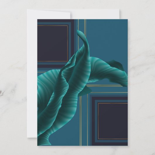 Luxurieuze tropische olievlek 40e verjaardag kaart (Achterkant)