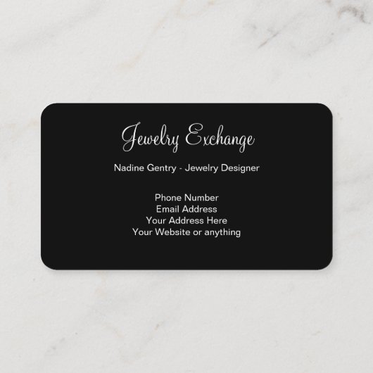 Luxurievormig joodthema visitekaartje (Achterkant)